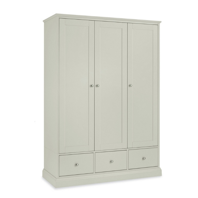Rutland Soft Grey Triple Wardrobe
