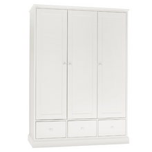 Rutland White Triple Wardrobe