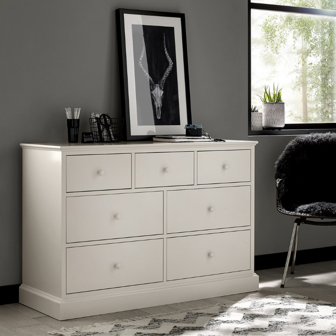 Rutland White 3+4 Drawer Chest