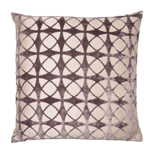 Spiral Grey Cut Velvet Cushion