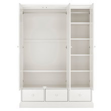 Rutland White Triple Wardrobe