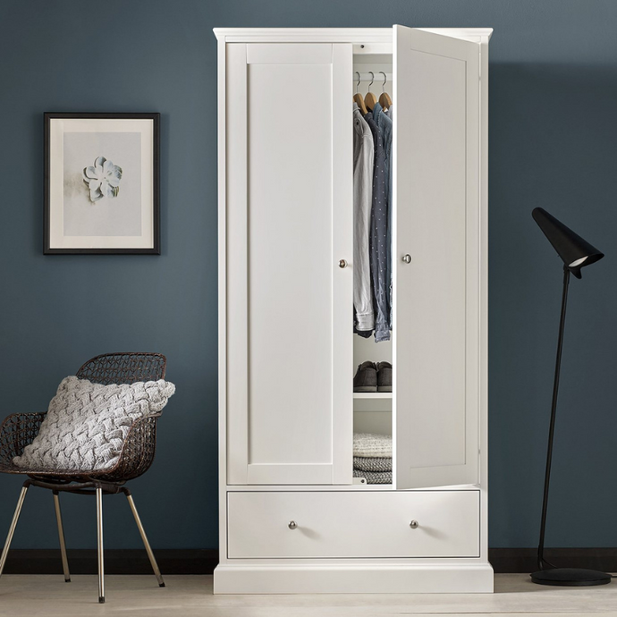 Rutland White Double Wardrobe