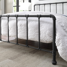 Monza Black Sandblasted bedframe