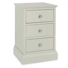 Rutland Soft Grey 3 Drawer Bedside