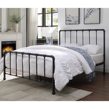 Monza Black Sandblasted bedframe
