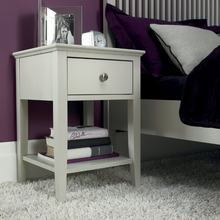 Rutland Soft Grey 1 Drawer Bedside