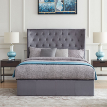 Clifton Ottoman Storage Bedstead in Plush Grey
