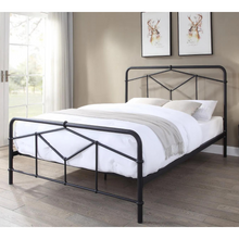 Verona Black Sandblasted bedframe