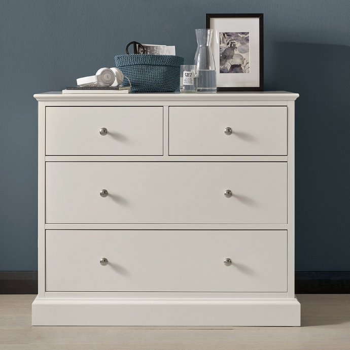 Rutland White 2+2 Drawer Chest