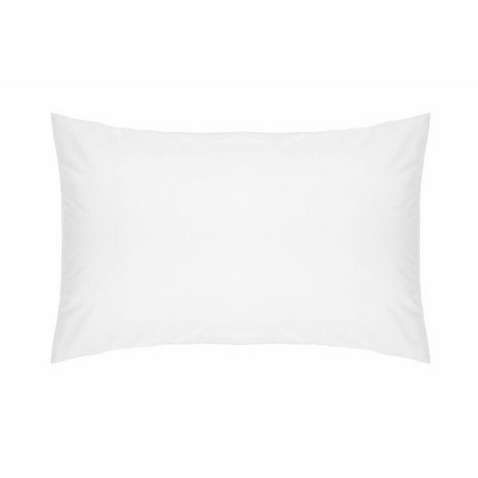 400 Thread Count Egyptian Cotton Blend Plain Hem Standard Pillowcase